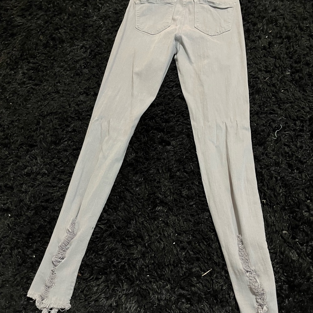 Grey Ripped Jeans - Picture 2 of 2